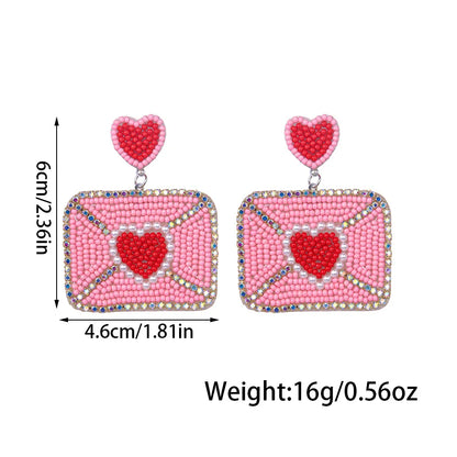 Love Letter Beaded Earrings