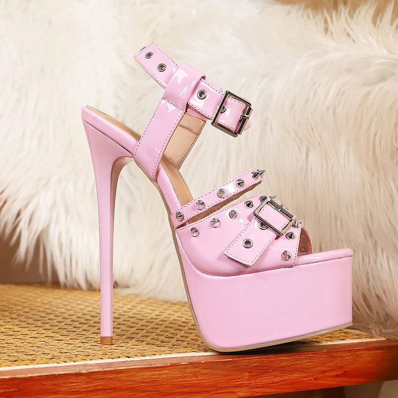 Ankle-Wrap Buckle Sandals