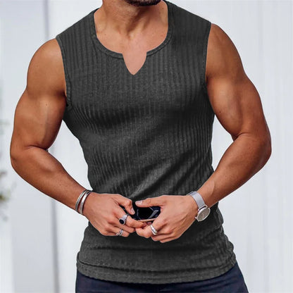 Summer Men V-Neck Tank