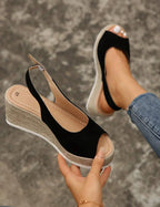 Women Wedge Peep Toe Sandals