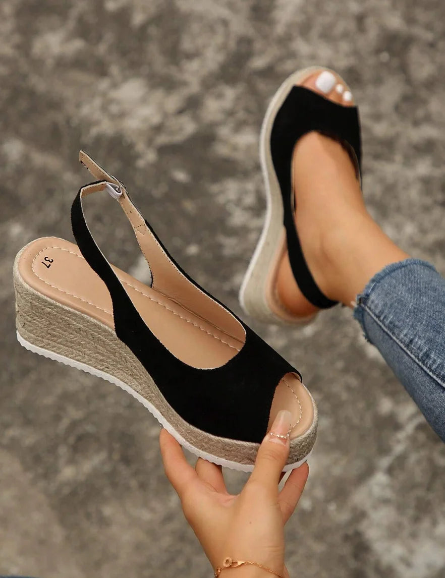 Women Wedge Peep Toe Sandals
