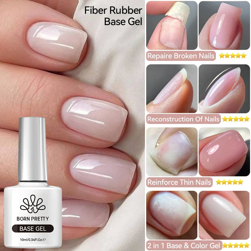 BORN PRETTY Fiber Rubber Base