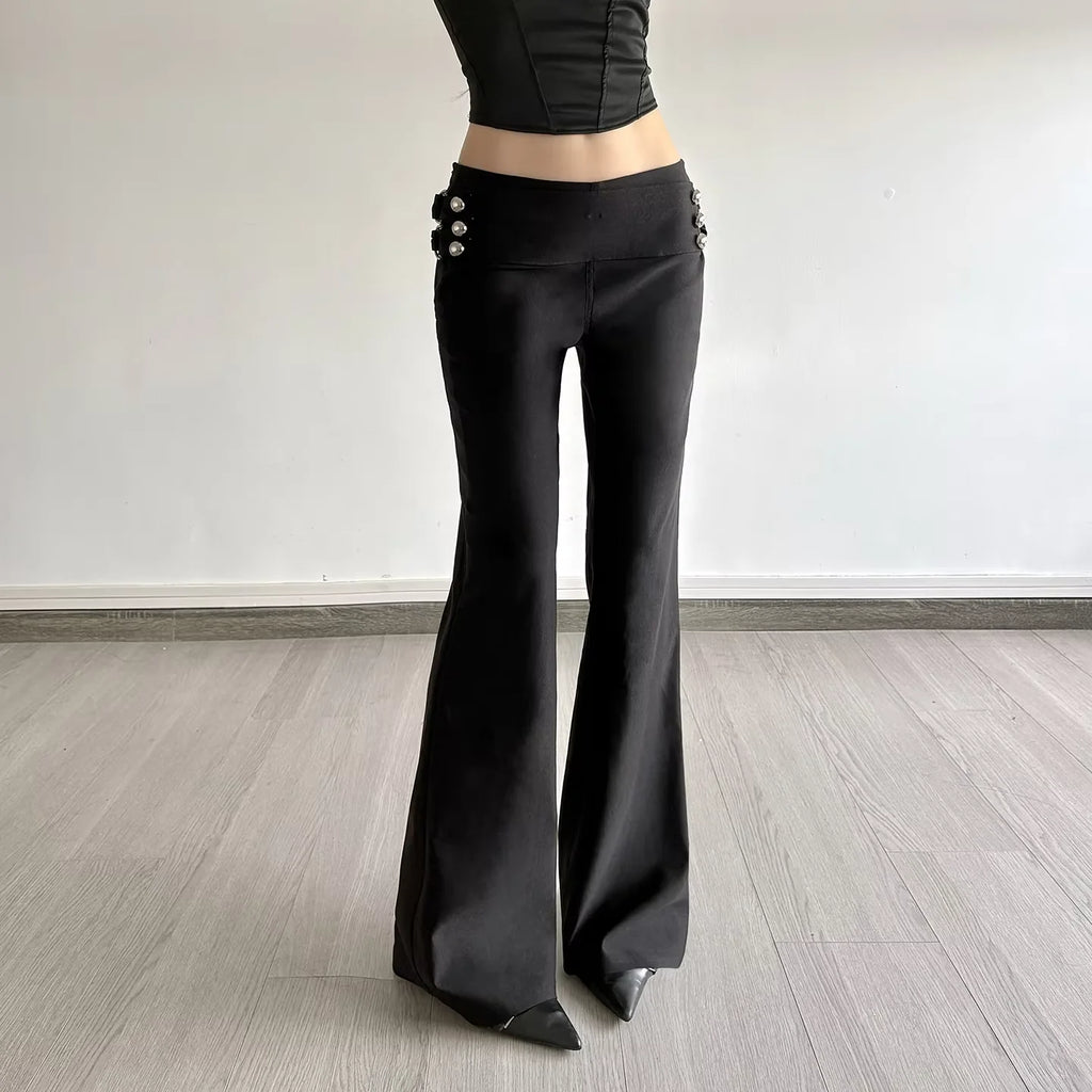 BiggOrange Micro Flare Zip Pants