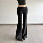 BiggOrange Micro Flare Zip Pants