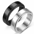 Black Titanium Spinner Ring