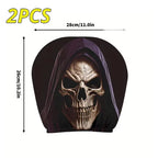 Scary Face Car Headrest Cover