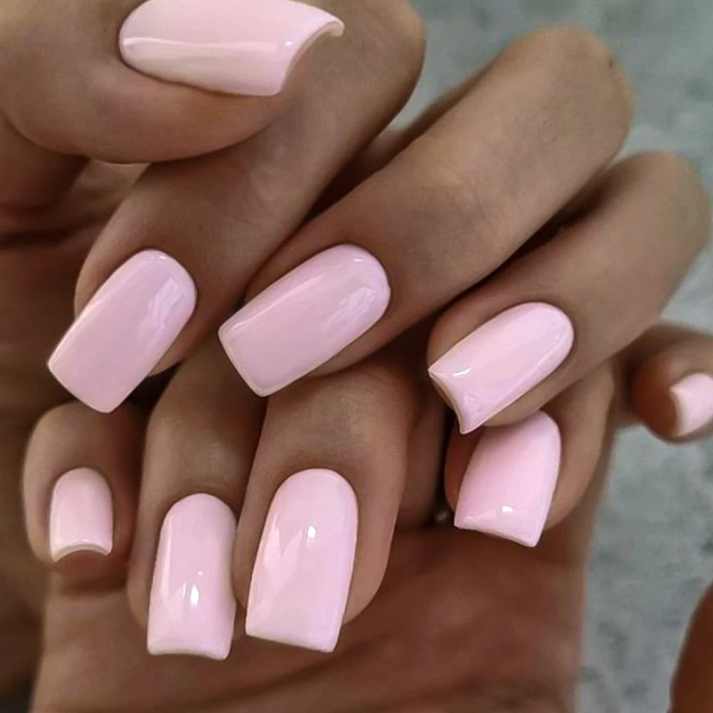 Milk White Press Nails Medium