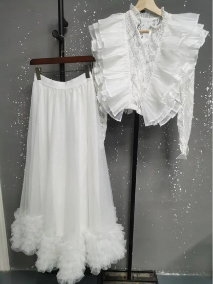 Women’s Hollow Lace Suit