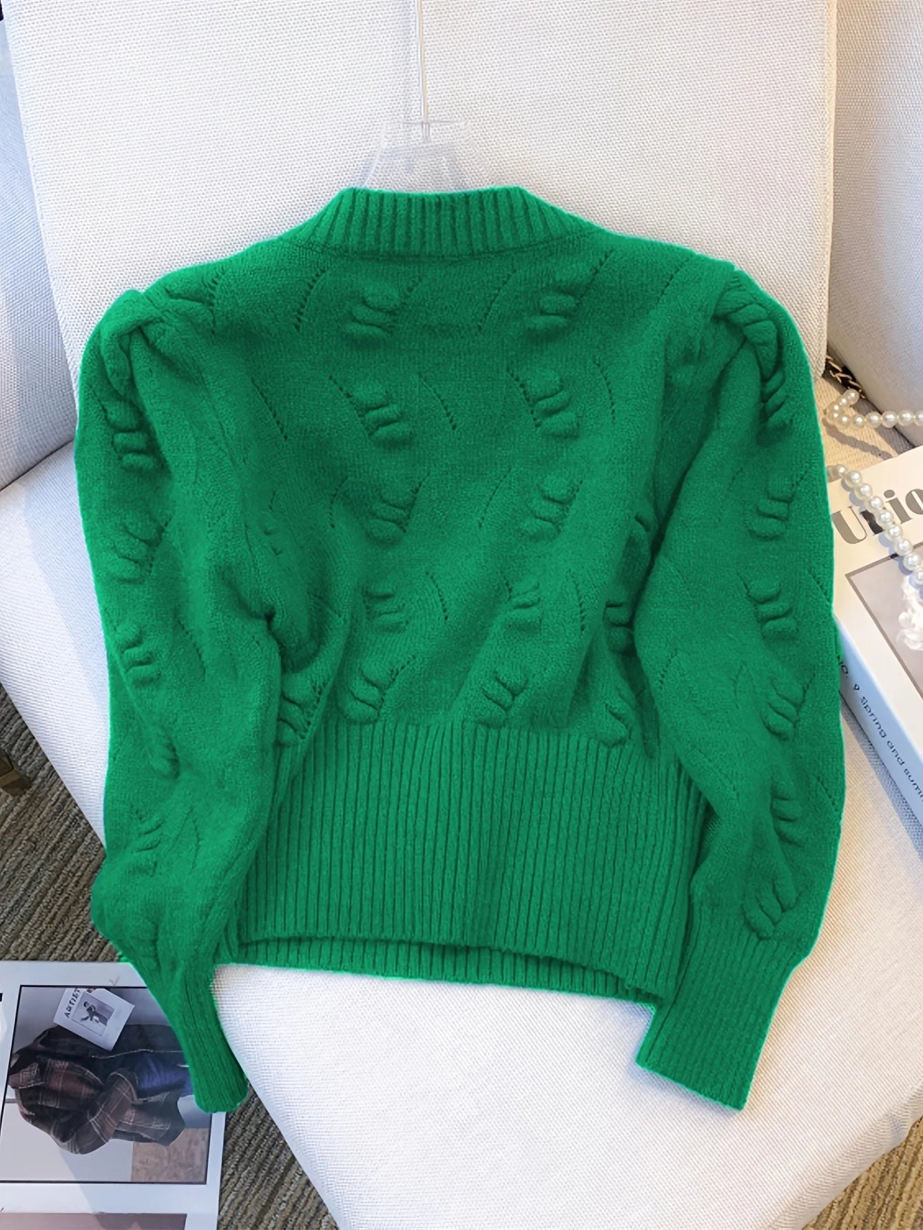 2026 New Winter Rib Knit Crop Sweater