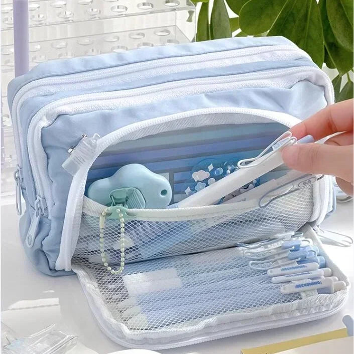 Large Capacity Zipper Pencil Case