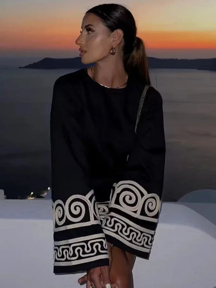 Women’s Embroidered Patchwork Dress