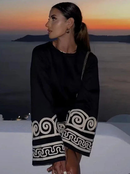 Women’s Embroidered Patchwork Dress