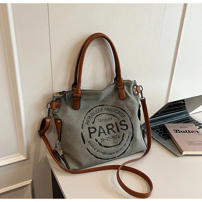 Retro Canvas Tote Bag