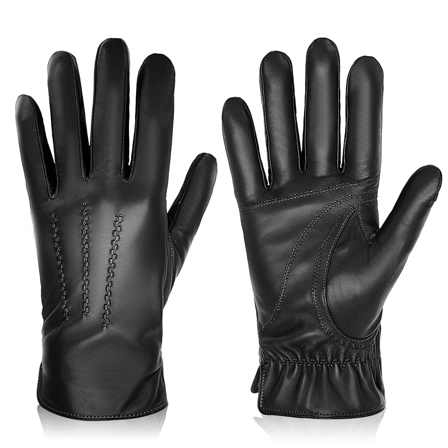 Sheepskin Leather Winter Gloves