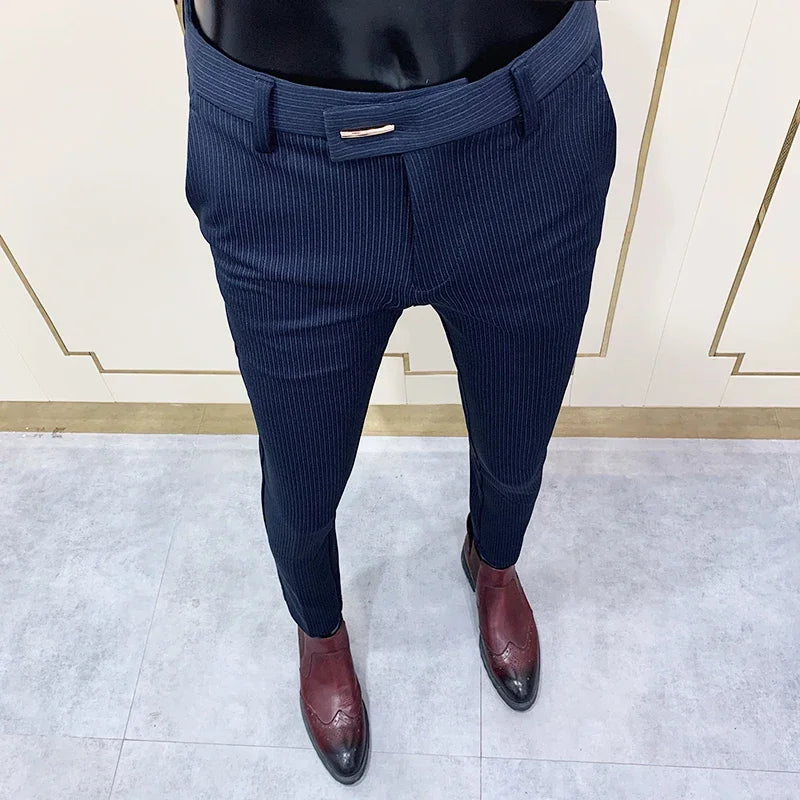 Slim Fit England-Style Suit Trousers
