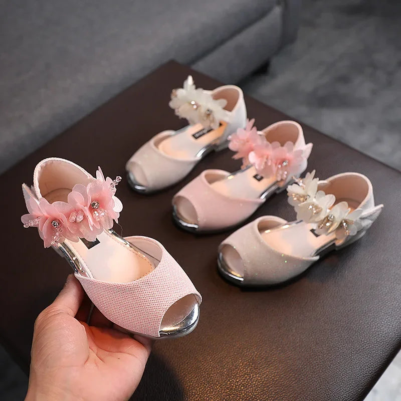 Kids Low Heel Party Pumps