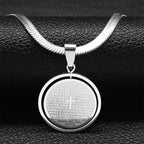 Saint benedict pendant necklace