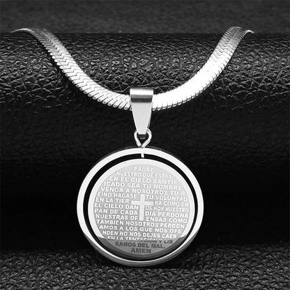 Saint benedict pendant necklace