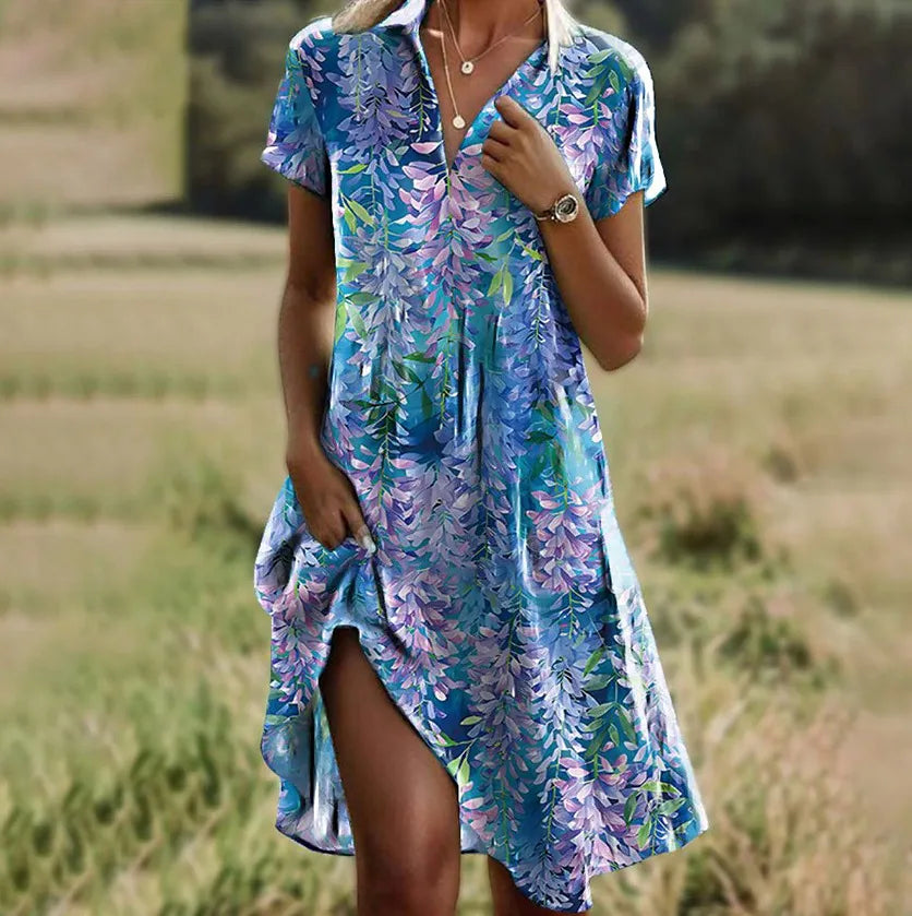 Floral Bohemian Summer Maxi Dress