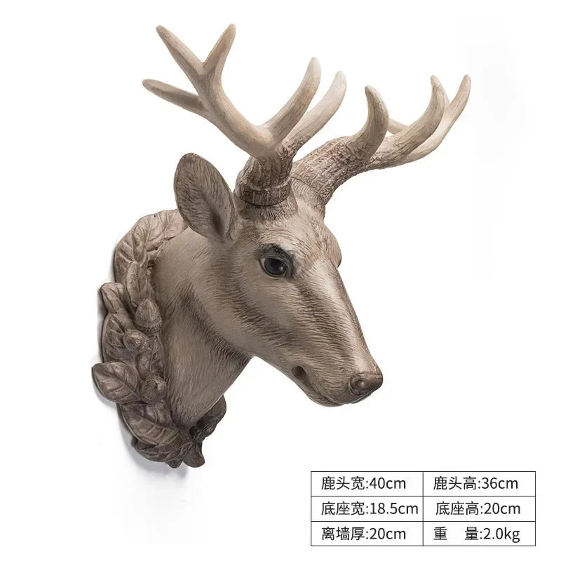 Deer Head Wall Hanging Decoration