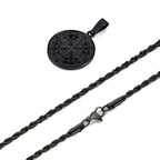 Mprainbow Viking Compass Necklace