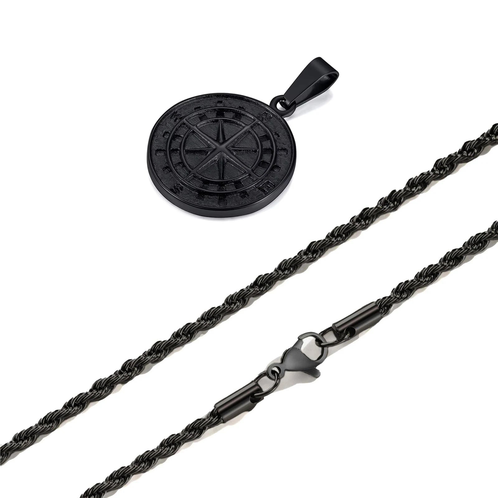Mprainbow Viking Compass Necklace