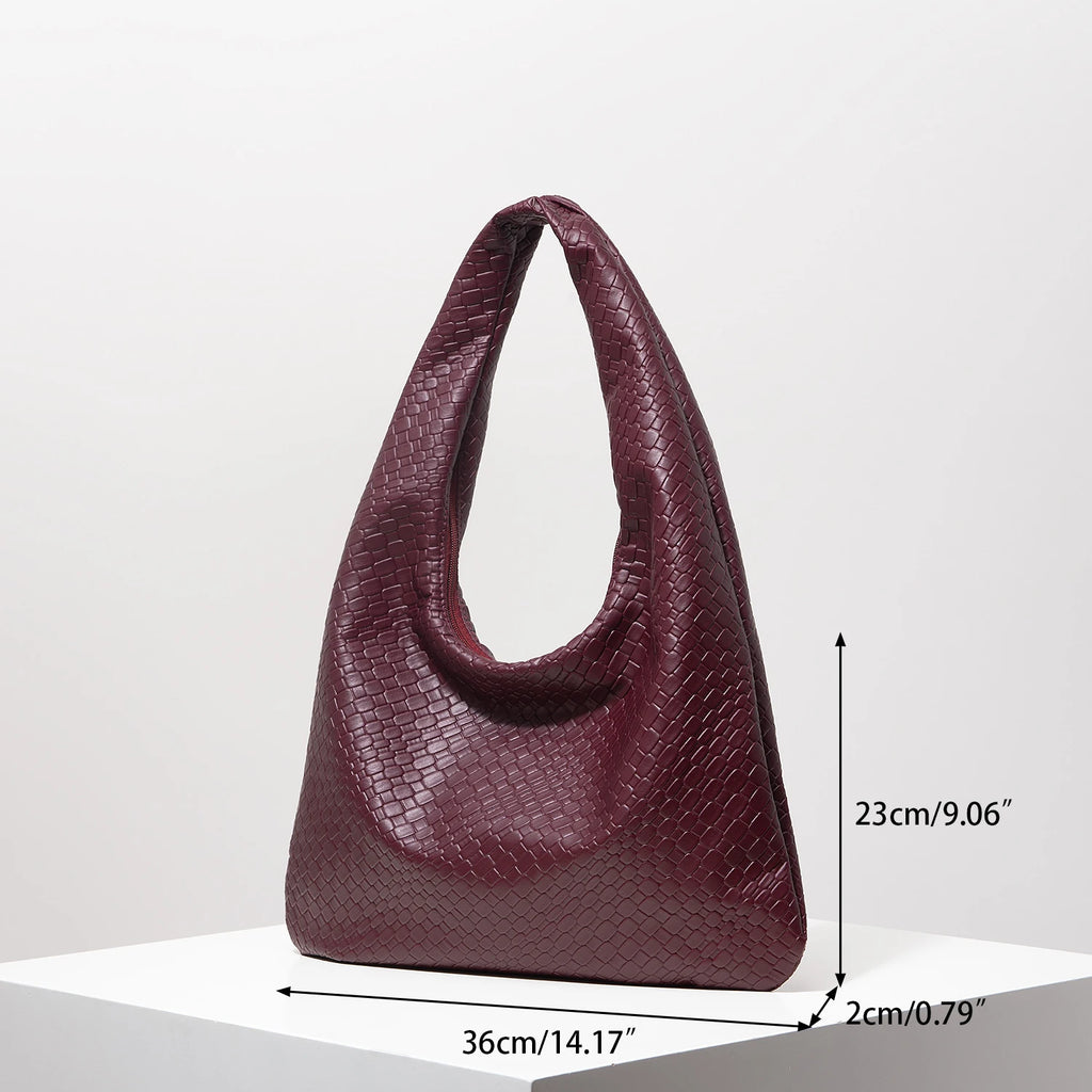 PU Half Moon Shoulder Bag