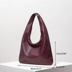 PU Half Moon Shoulder Bag