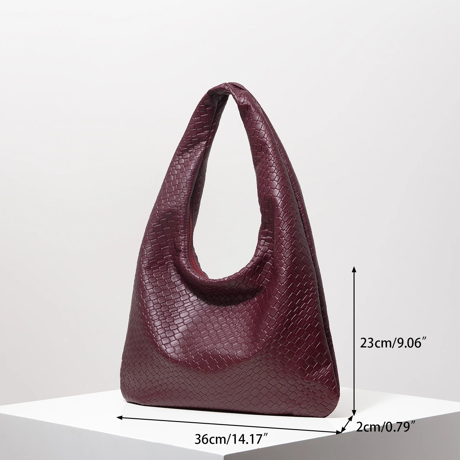 PU Half Moon Shoulder Bag