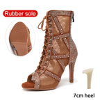 Rhinestone Latin Dance Boots