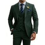 Three-Piece Double-Breasted Formal Tuxedo