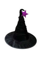 Crumpled Velvet Witch Hat