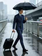 Pinstripe Double-Breasted Slim Tuxedo