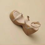 Women Cross Strap Platform Sandals