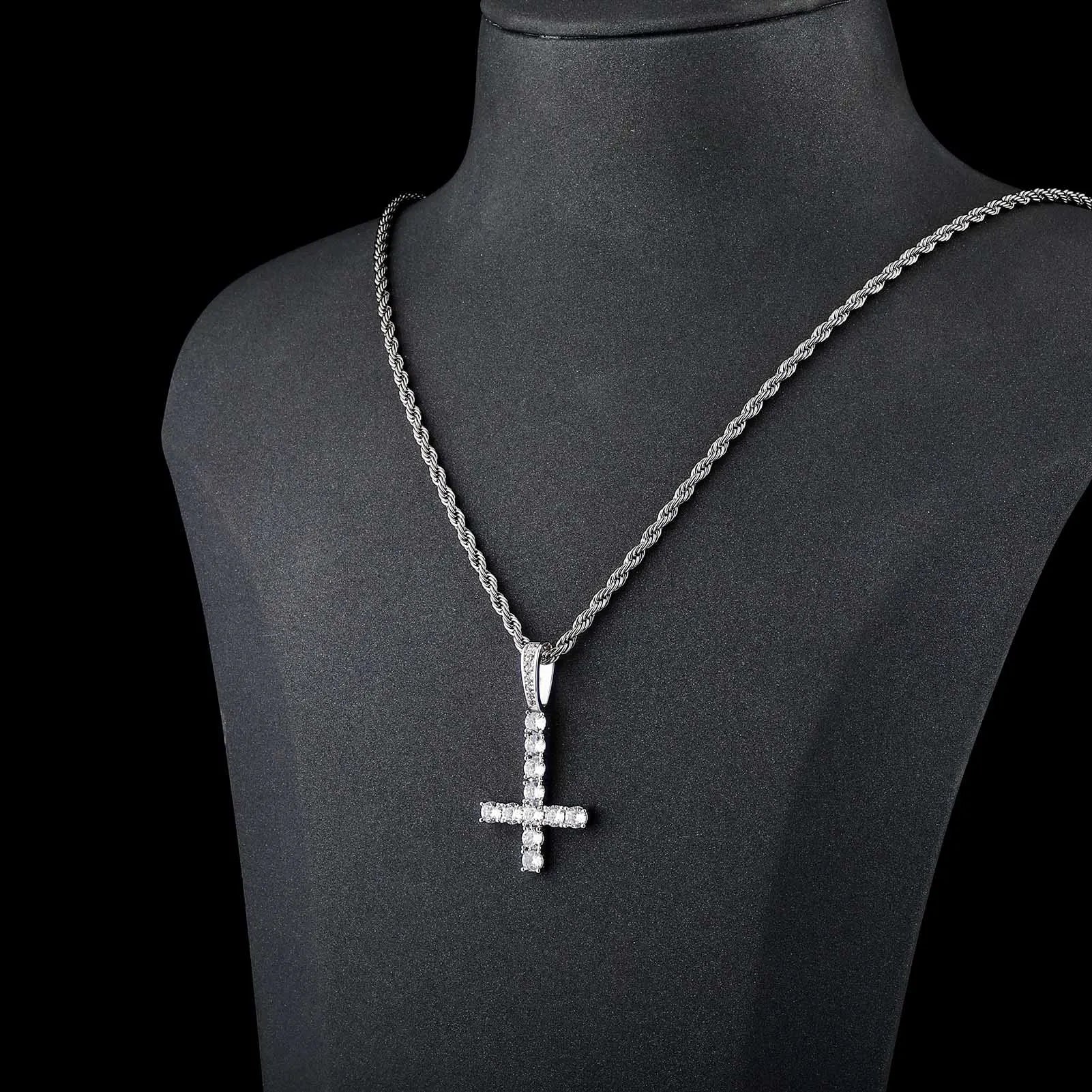 JINAO Iced Cross Necklace