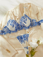 Floral Lace Bra Set