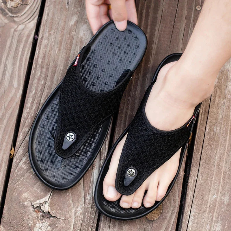 Canvas Comfort Beach Flip-Flops