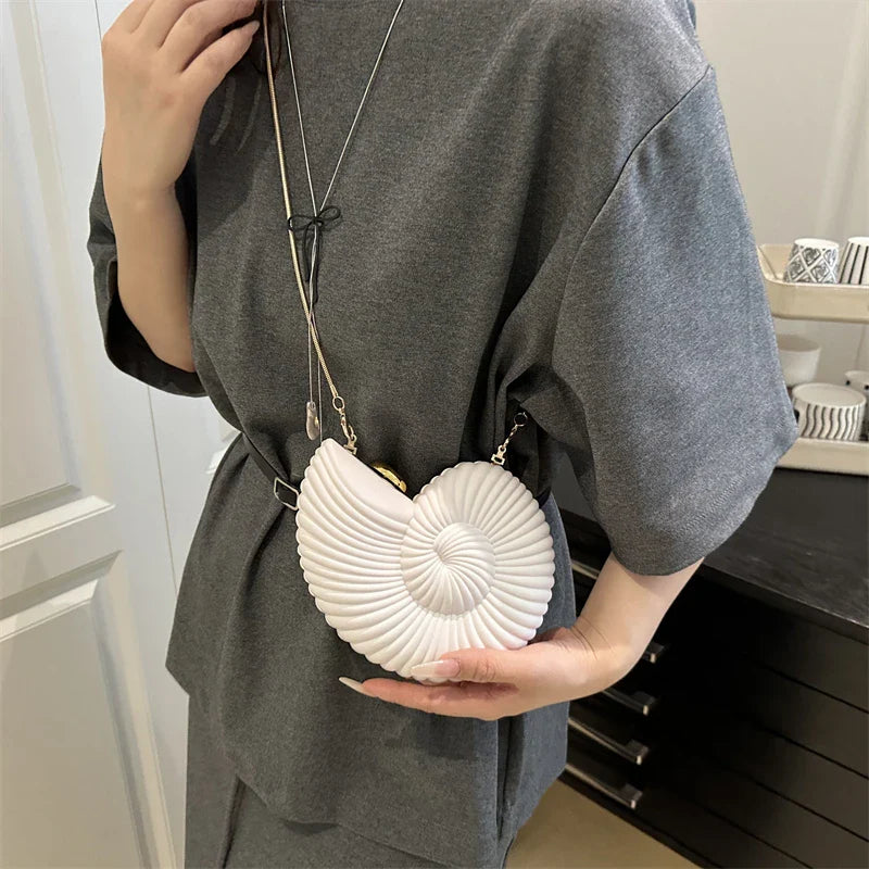 Gold Conch Crossbody Bag