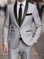 Single-Button Slim Dance Party Suit