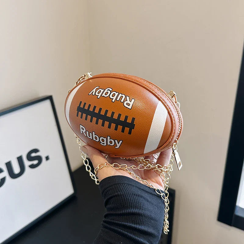 Rugby Ball-Inspired Clutch