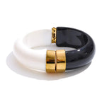 Acrylic Gold Bangle Set