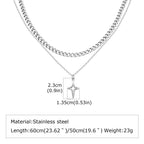 Vnox Star Pendant Necklace Set
