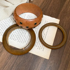 Vintage Wooden Round Bangle
