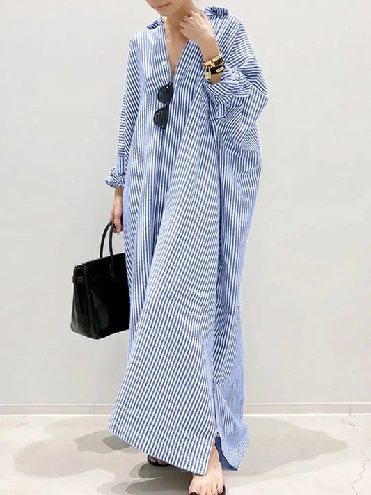 Stripe Printed Long Dress