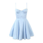 Satin Spaghetti Strap Mini Dress