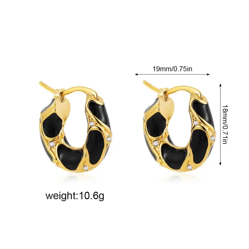 Vintage Water Drop Hoops