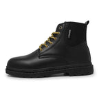 MaiJiaKa Flat-Heel Leather Boots