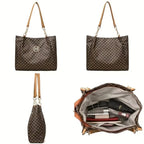 Vintage Geometric "M" Tote Bag