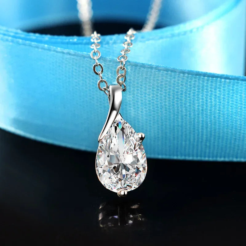 Crystal Blue Topaz Pendant