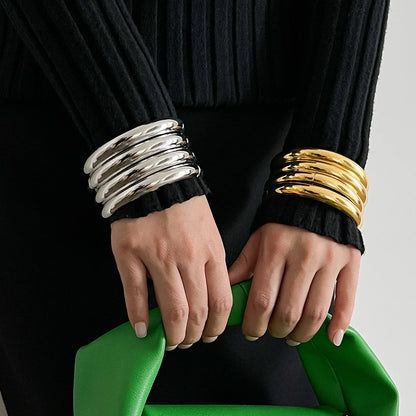 Punk Metal Bangle Set